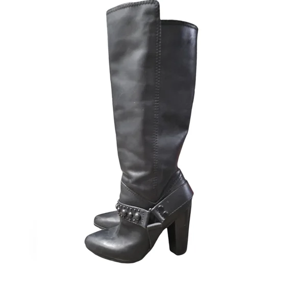 Modern Vintage Knee-High Boots - Picture 2 of 9